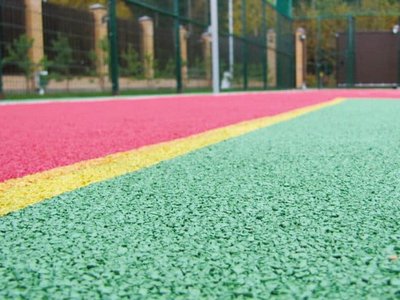 Бесшовное резиновое покрытие TORUDA Eco Sport Standart с укладкой